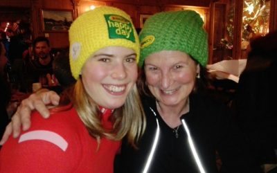 Das Rauch-Team in der Flachau bei Katharina Liensberger