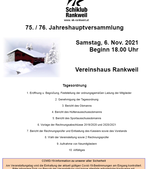 Jahreshauptversammlung