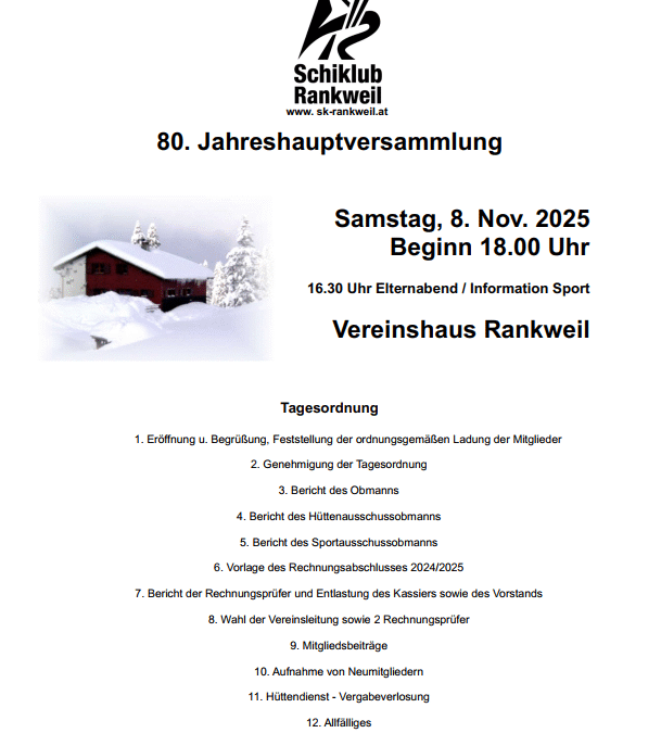 80. Jahreshauptversammlung