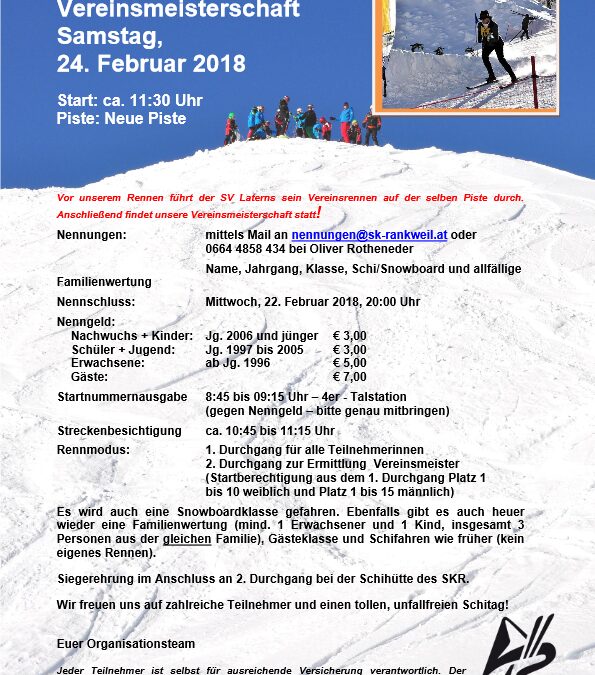 SKR Vereinsmeisterschaft – Ausschreibung 2018-thumbnail